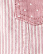 Baby Twill Striped Jacket -  Pink, image 2 of 3 slides