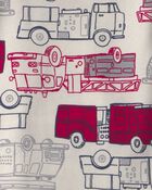 Tout-petit gar&ccedil;on - Pyjama ajust&eacute; 4 pi&egrave;ces en 100&nbsp;% coton &laquo;Rescue Squad&raquo; - Rouge/Cr&egrave;me, image 3 sur 4 diapositives