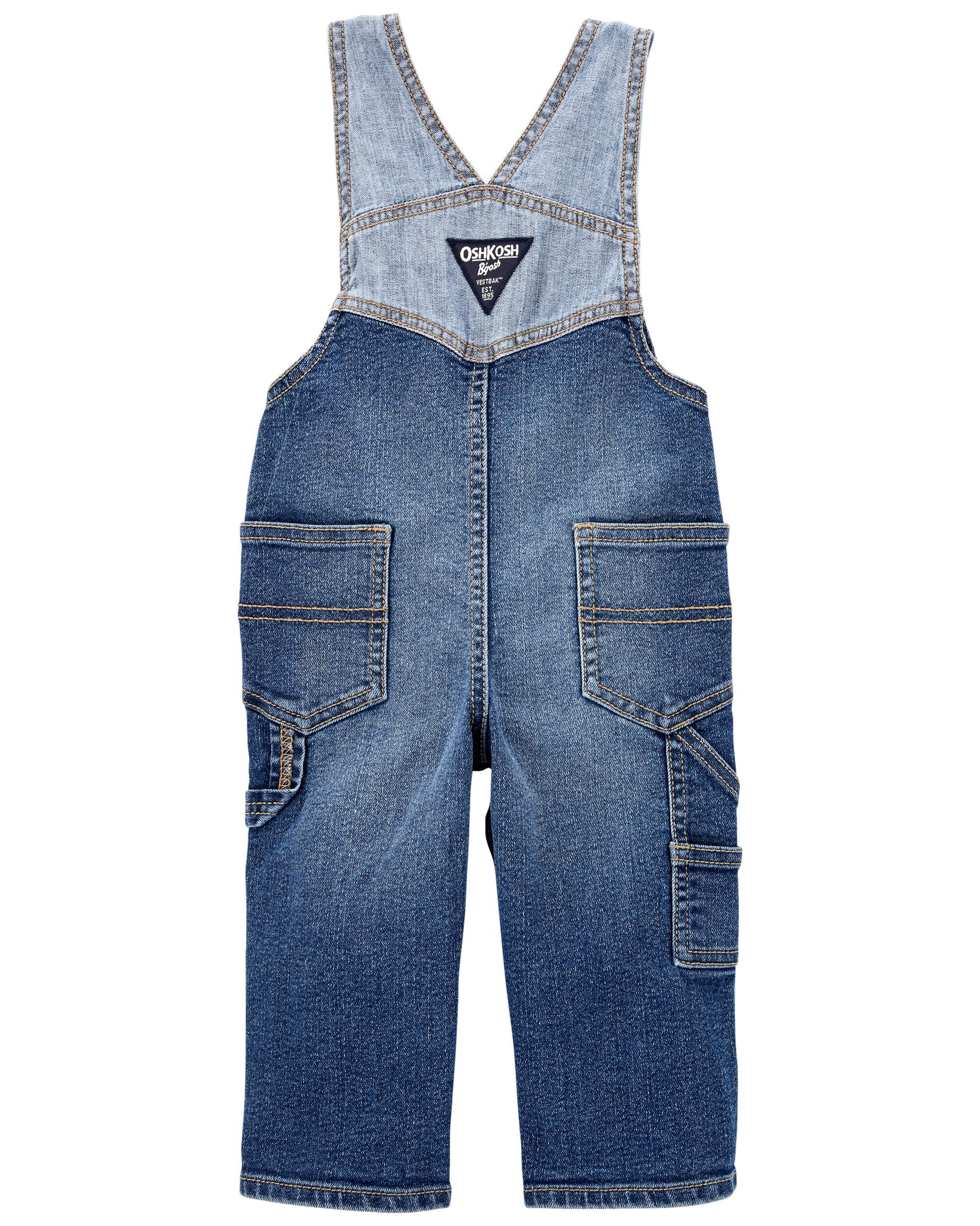 Distressed baby overalls store