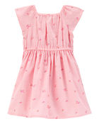 Bébé Robe maxi à manches courtes à fleurs - Rose, image 2 sur 4 diapositives