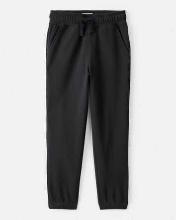 Boys Cotton Joggers - Black, 
