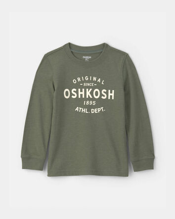 Toddler Boy Oshkosh Logo Long-Sleeve Tee - Green, 