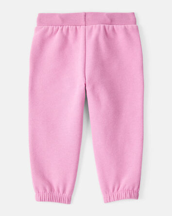 Baby Girl Cotton Joggers - Pink, 