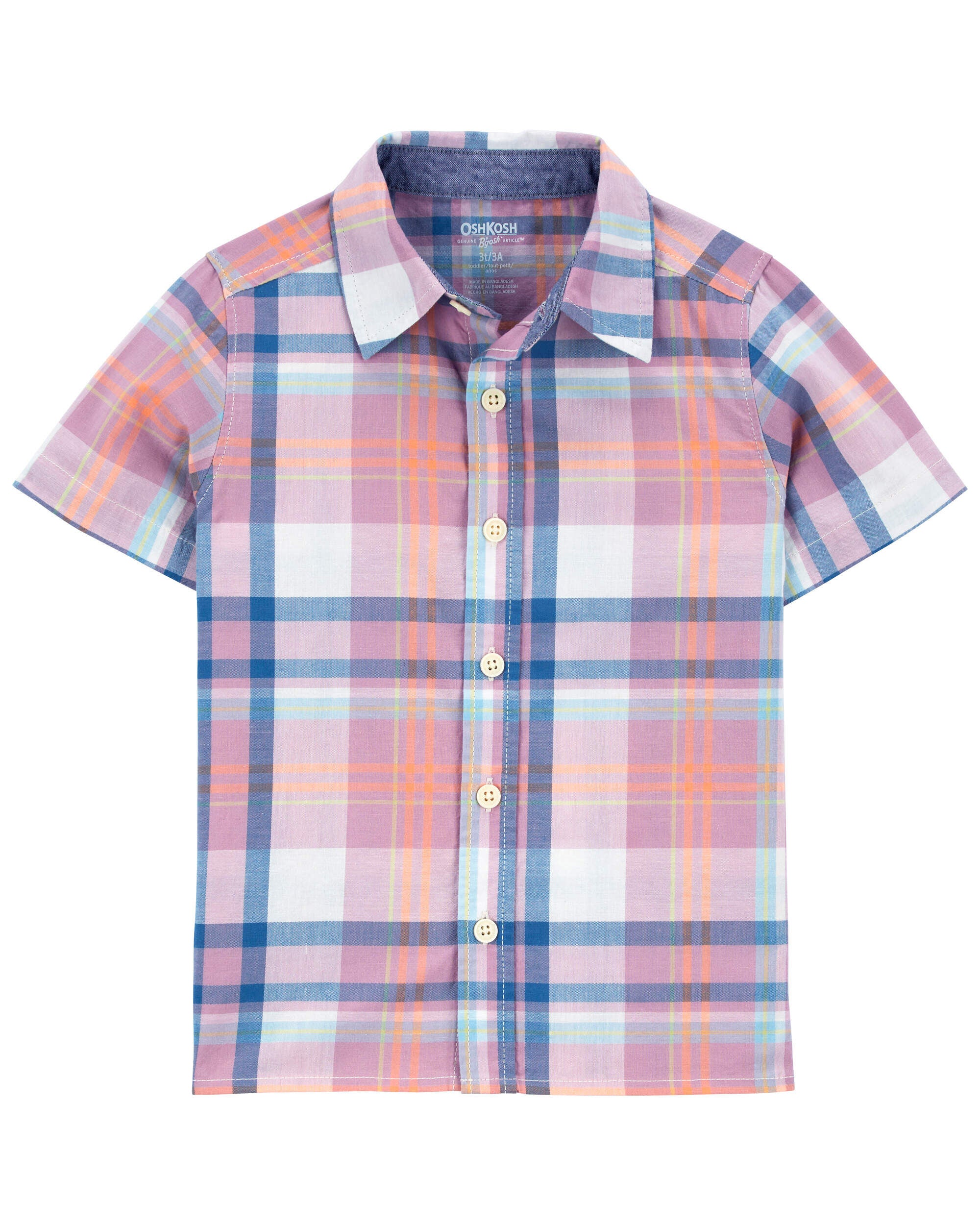 Plaid button up outlet short sleeve shirts
