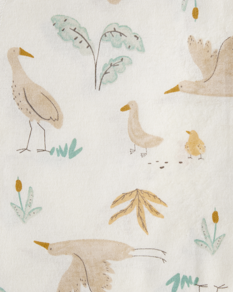 Baby 4-Pack Stork Print Receiving Blankets, image 4 of 5 slides