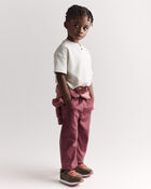 Toddler Boy Short-Sleeve Pocket Henley Tee - Cream, image 5 of 7 slides