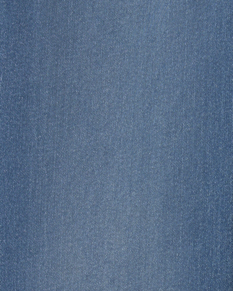 Girls Shine Denim Wide-Leg Jeans - Light Wash, image 3 of 4 slides