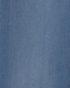 Girls Shine Denim Wide-Leg Jeans - Light Wash, image 3 of 4 slides