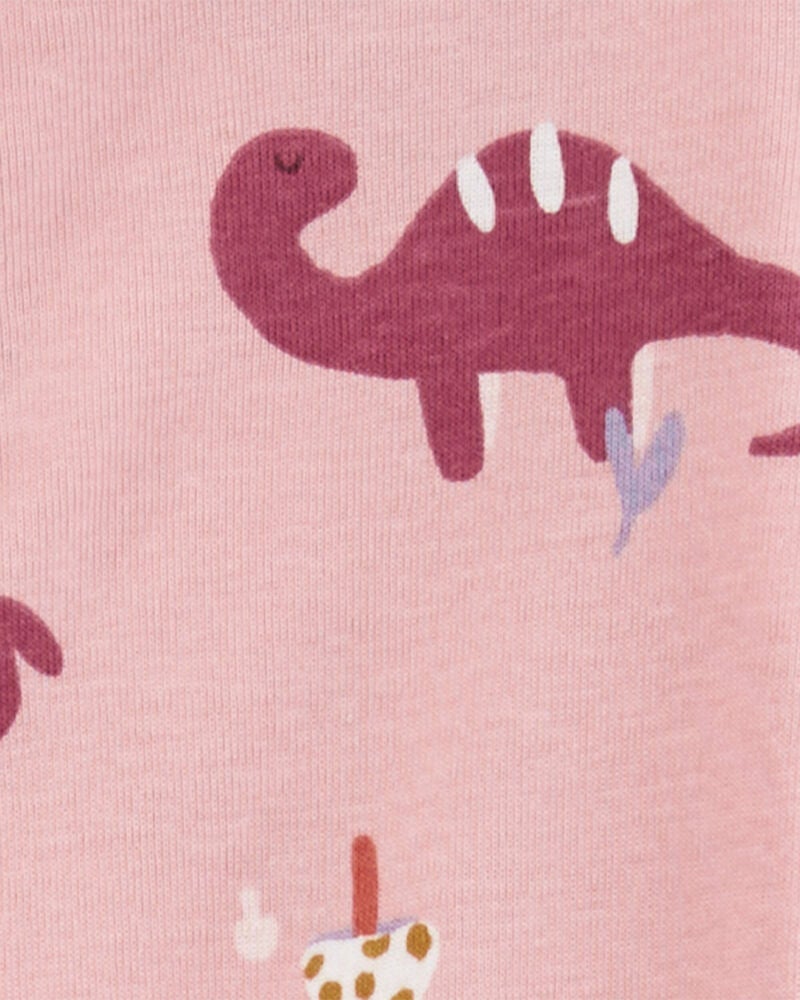 Baby 1-Piece Dinosaur 100% Snug Fit Cotton Footie Pyjamas, image 2 of 4 slides
