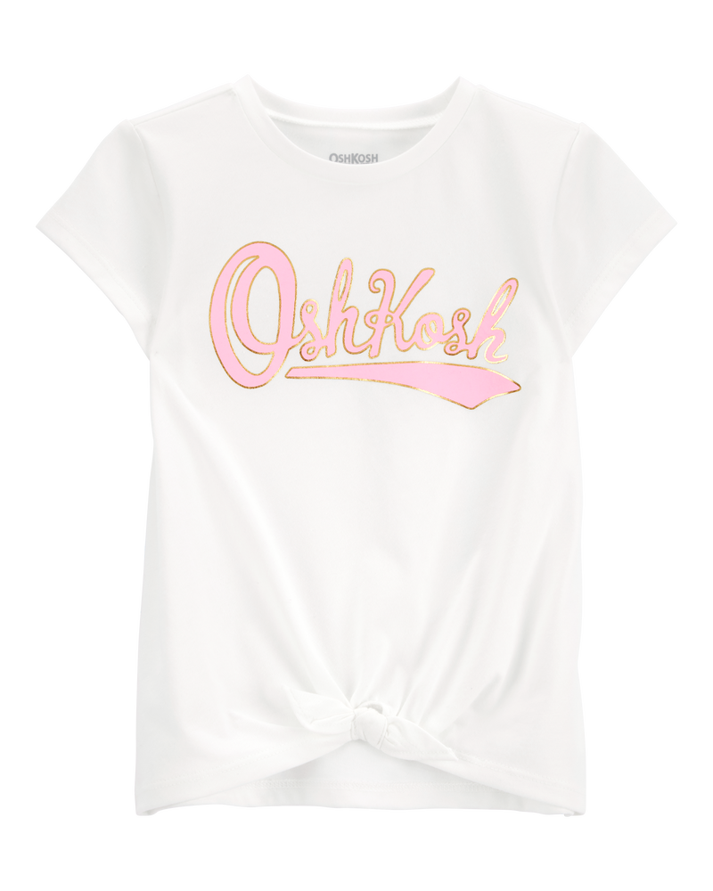 Toddler OshKosh Logo Tie-Front Tee, image 1 of 4 slides
