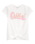 Toddler OshKosh Logo Tie-Front Tee, image 1 of 4 slides