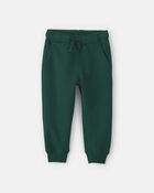 Toddler Boy Fleece Joggers - Green, image 1 of 4 slides