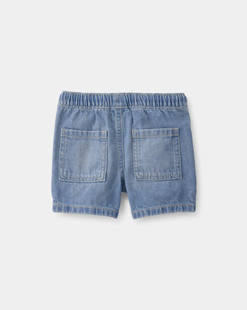 B&eacute;b&eacute; gar&ccedil;on - Short &agrave; cordon de serrage en denim - D&eacute;lav&eacute; clair, 