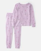 Toddler Girl Fairytale PurelySoft 2-Piece Pyjama Set - Purple, image 1 of 7 slides