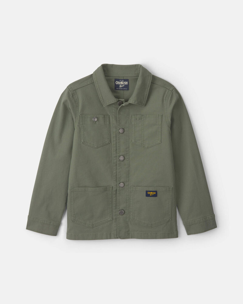 Boys Utility Jacket - Olive Green, image 1 of 7 slides