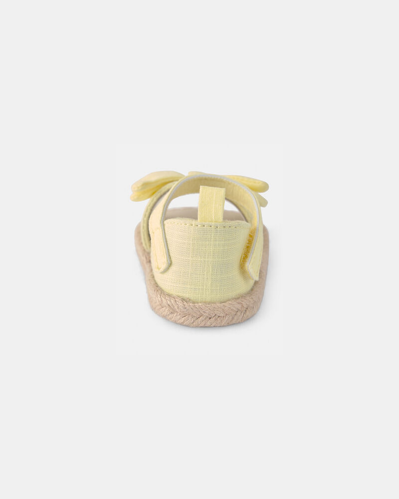 Baby Girl Bow Sandals - Yellow, image 3 of 6 slides