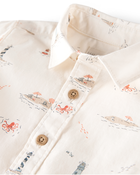 Baby 2-Piece Coastal Print Set Made with Organic Cotton, image 4 of 5 slides