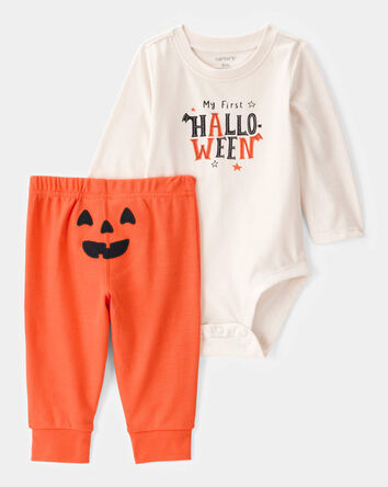 Baby 2-Piece My First Halloween Long-Sleeve Bodysuit Pant Set, 