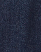 Baby Elastic Strap Denim Overalls - Dark Wash, image 3 of 4 slides