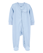 Baby Dog Pocket 2-Way Zip Ribbed Sleeper pyjamas, image 1 of 5 slides