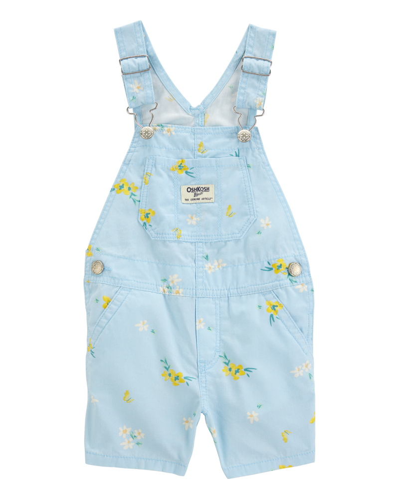 Baby Girl Floral Striped Shortall, image 1 of 4 slides