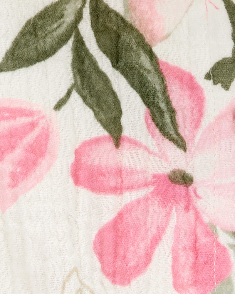 Baby Floral Sleeveless Fashion Top - Ivory, image 2 of 3 slides