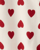 Baby Organic Cotton Sleep & Play Pyjamas in Forever Hearts Print, image 4 of 5 slides