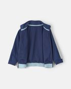 Toddler Boy colour Block Zip-Up Jacket - Navy Blue, image 7 of 9 slides