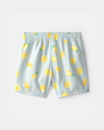 Boys Lemon Swim Trunks - Blue, 