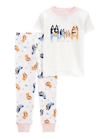 Toddler 2-Piece Bluey 100% Snug Fit Cotton Pyjamas, 