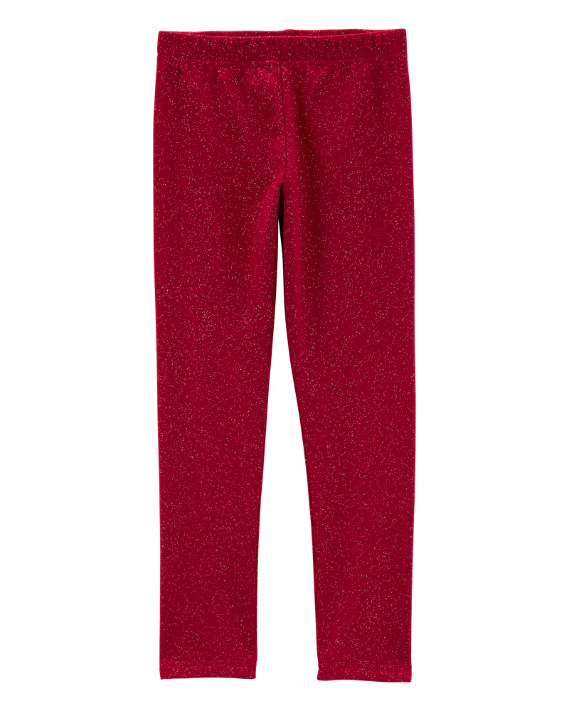 Kids Girls Kid Glitter Cozy Fleece Leggings 14 Carter s