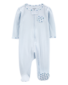 Baby Floral 2-Way Zip Thermal Sleeper Pyjamas, image 2 of 6 slides