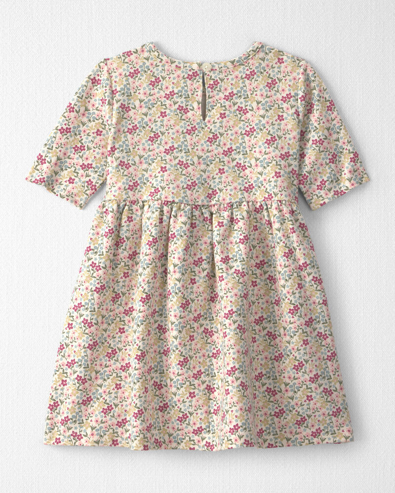 Toute-petit fille - Robe en jersey bouclette de coton biologique, image 2 sur 4 diapositives