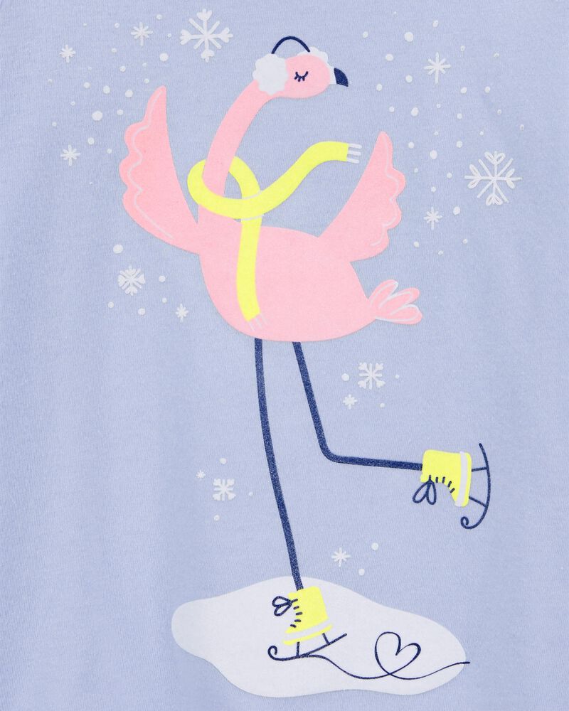Toddler Flamingo Long-Sleeve Graphic Tee, image 2 of 3 slides