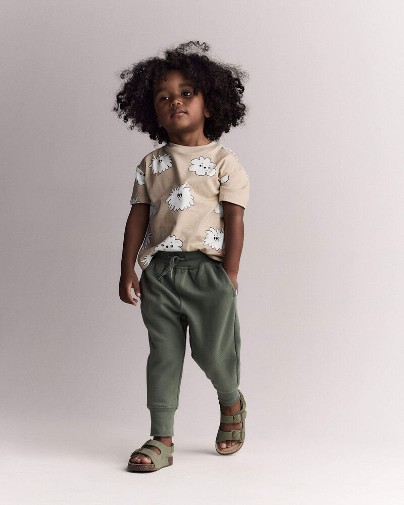Toddler Squish Character Relaxed Graphic Tee - Khaki, image 3 of 6 slides