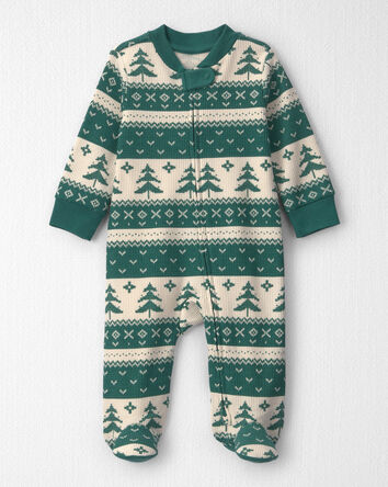 B&eacute;b&eacute; - Grenouill&egrave;re en tricot gaufr&eacute; fait avec du coton biologique &agrave; motif jacquard, 