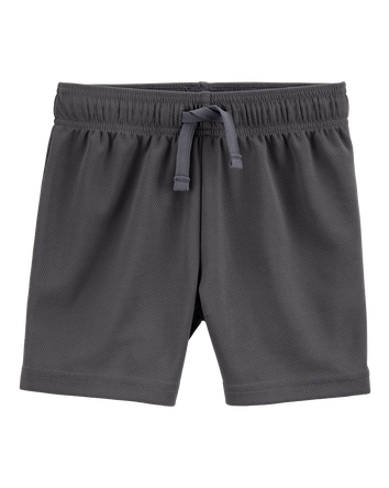 Toddler Solid Cotton Blend Shorts - Gray, 