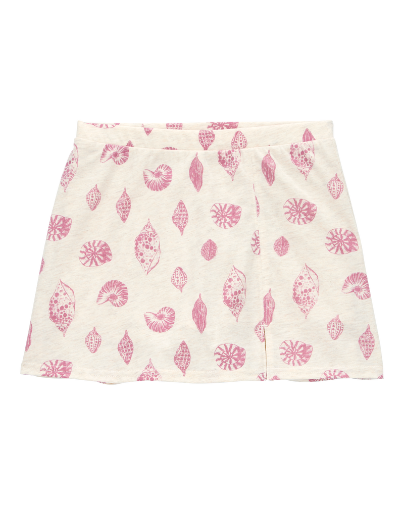 Kid Seashell Golf Skort - Ivory, image 1 of 4 slides
