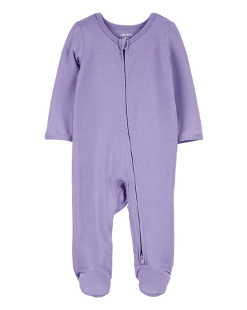 Baby Zip-Up PurelySoft Sleeper Pyjamas, 