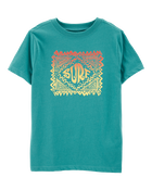 Kid Surf Graphic Tee - Turquoise, image 1 of 3 slides
