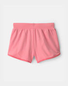Girls 'No Plans' French Terry Shorts - Pink, image 2 of 5 slides