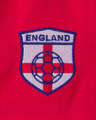 Ensemble 2 pi&egrave;ces chandail de soccer et short Umbro de l&rsquo;Angleterre pour jeune - Rouge/Bleu/Blanc, image 9 sur 14 diapositives