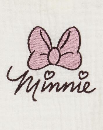 Baby 2-Piece Flutter-Sleeve Gauze Minnie Mouse Tee & Short Set, 
