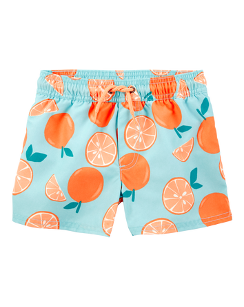 Baby 2-Piece Orange Print Rashguard Set, 