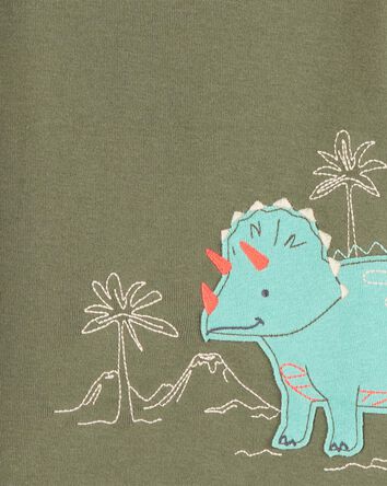 Toddler 4-Piece Dinosaur Cotton Pyjamas, 