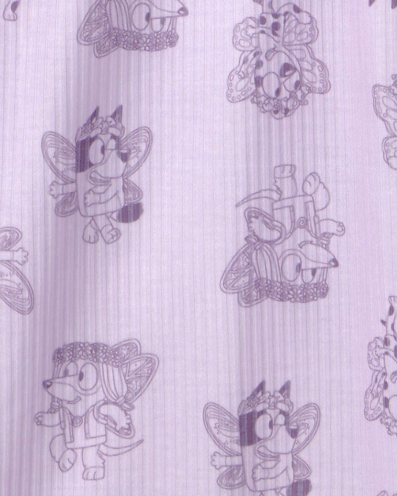 Toddler Girl 2-Piece Bluey&trade; Short-Sleeve Pyjama Set - Purple, image 5 of 6 slides