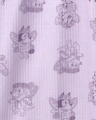 Toddler Girl 2-Piece Bluey&trade; Short-Sleeve Pyjama Set - Purple, image 5 of 6 slides