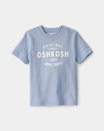 Tout-petit - T-shirt &agrave; manches courtes &agrave; imprim&eacute; logo OskKosh - Bleu, 