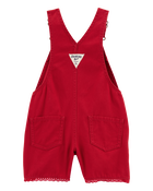 Toddler Twill Eyelet Shortalls, image 2 of 4 slides