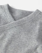 Baby Girl Organic Cotton Rib Bodysuit, image 2 of 4 slides